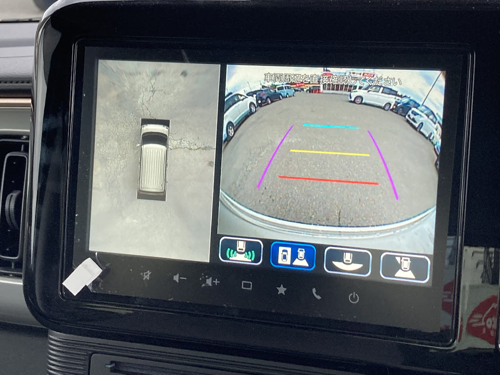 スズキ ワゴンＲスマイル ﾊｲﾌﾞﾘｯﾄﾞ X 全方位M付ﾅﾋﾞ 4WD