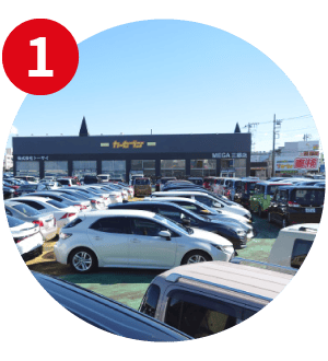 カーセブンと連携した独自買取販売システム